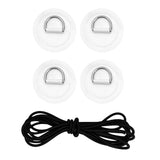 Maxbell D Ring Pad Patch Boat Deck Bungee Rope Kit for Stand Up Paddle Board White - Aladdin Shoppers