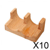 Maxbell 10xWood Sushi Tacos Holder Taco Tray Accessories for Parties Restaurant B