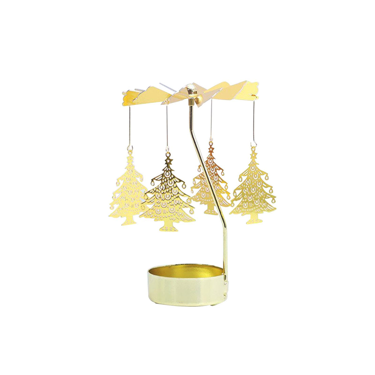 Maxbell Maxbell Rotary Candle Holder Tea Lights Candle Holder Ornament for Home Bar Decor Tree