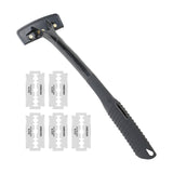 Maxbell Back Hair Shaver Ergonomic Handle Man Shaver Body Hair Trimmer for Men Women Black