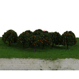 Maxbell 2x20pcs Model Orange Fruit Trees Train Railway Layout Scale 1/100 6CM