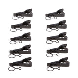 30x10 Pieces Ring-type Lapel / Lavalier Microphone Tie Metal Clip Holder 10mm
