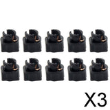 Maxbell 3x10 Pieces T5 Twist Socket Car Instrument Panel Cluster Bulbs Lamp Holders