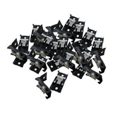 Maxbell 30x Ceiling Mount Brackets Curtain Rod Holders for Living Room Hotel Bedroom Black