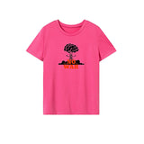 Maxbell Maxbell Womens T Shirt Summer Regular Fit Summer Tops for Wear Shopping XXL Rose Pink