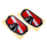 Maxbell 2 Pieces Reflective Scuba Diving Diver Kayak Sticker Decal Diving Goggles - Aladdin Shoppers