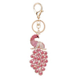 Maxbell Crystal Peacock Charm Keyring #4