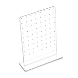 Maxbell Ear Studs Display Rack 72 Holes Earring Stud Storage Holder for Bedroom Shop Transparent
