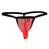 Maxbell Men's Sexy Bulge Pouch G-string Thong T-back Underwear Briefs XL Red - Aladdin Shoppers
