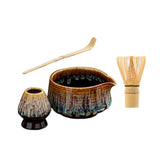 Maxbell Matcha Tea Set Japanese Handmade for Tea Lovers Tea Bowl Matcha Utensils Set Golden