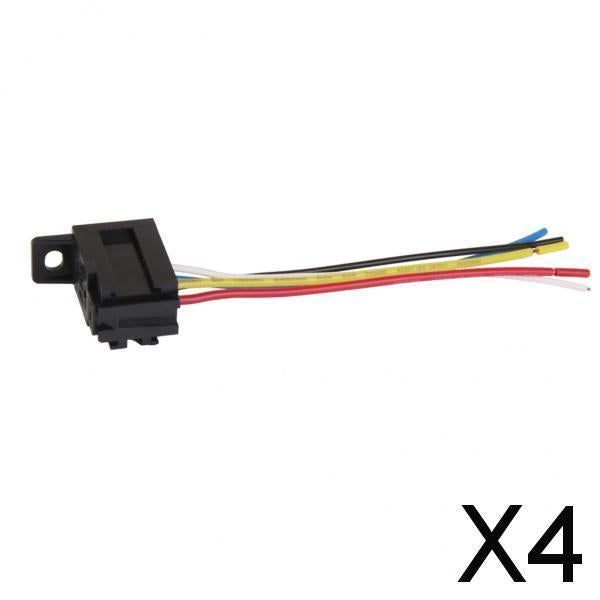 Maxbell 4xCar 12V 12 Volt DC 20A/30A AMP Relay Harness Socket 5Pin 5 Wire