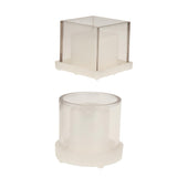 Maxbell Hollow Cube Cylinder Shaped Plastic Candle Mold Tealight Candle Holder Mould