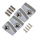 Maxbell 4 Pieces Guitar String Lock Professional for Instrument Electric Guitar Accs Argent