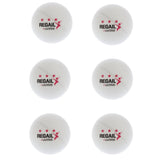 Maxbell 6 Pieces 3 Star 40mm Standard Table Tennis Balls Ping Pong Balls White - Aladdin Shoppers