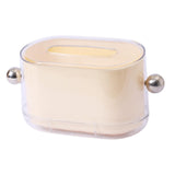 Maxbell Maxbell Tissue Box Holder Anti Slip Tissue Holder for Office Restaurant Night Stands White Silver