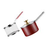 Maxbell Deep Frying Pot Cookware Saucepan Japanese Fryer for Steaming Frying Camping