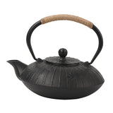 Maxbell Cast Iron Teapot Traditional Tea Boiler for Picnic Household Small Gathering Pattern B