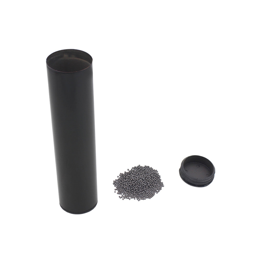 Maxbell Black Stainless Steel Rhythm Percussion Sand Shaker Musical Instruments