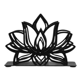 Maxbell Lotus Napkin Holder Vintage Metal Organizer for Farmhouse Restaurant Kitchen