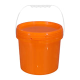 Maxbell Paint Can 5L Portable Empty with Lid and Handle for Kitchen Garden Traveling Orange