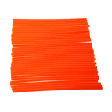 Maxbell 72Pcs Universal Motocross Wheel Rim Spoke Wraps Skins Cover Orange & White