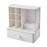 Maxbell Desk Organzier with Drawer Home Sticky Note Tray Stationary Makeup Organizer white