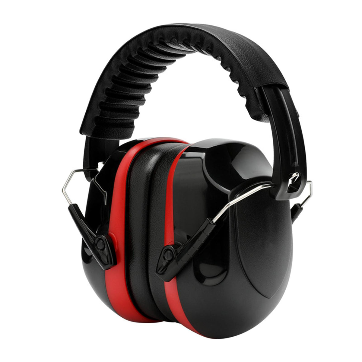 Maxbell Noise Reduction Earmuff Adjustable for Lawn Mowing Workshop Construction Red