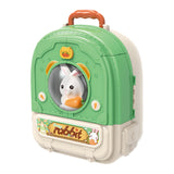 Maxbell Pet Backpack Toy Suitcase Pet House Carrier Toy for Party Birthday Gathering green