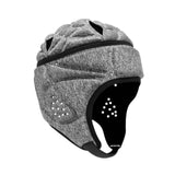 Maxbell Rugby Helmet Protective Gear Breathable Headgear for Sports Baseball Pitcher Gray