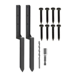 Maxbell 2 Pieces Fence Post Repair Stake Sturdy Heavy Duty for Home Repairing Garden Style B