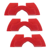 Maxbell 3x3x Electric Scooter Rubber Damping Pad Accessories for Xiaomi M365 red