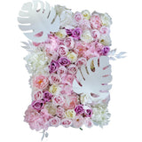 Maxbell 60*40*10CM Pinkish Purple Bunch Artificial Silk Flower Wall Bouquet Wedding Flower Panels Photo Prop Decor Tracery Wall Valentines - Aladdin Shoppers