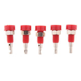 Maxbell 5pcs 2mm Banana Jack Panel Mount Binding Post Socket Terminal Connector (30V-60V 10A Red) - Aladdin Shoppers