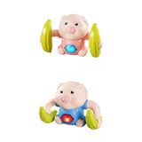 Maxbell 2pcs Electric Tumbling Pig Baby Sing Music Toy Voice Control Cute Design