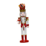 Maxbell Nutcracker King Statue Crafts Desktop Ornament for Entrance Festival Desktop