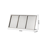 Maxbell Menu Display Stand Flyer Display Table Sign Stand for Hotel Restaurant Store 470x62x221mm A5 3 grids