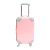 Maxbell 18 inch Doll Suitcase Luggage Luggage Box Mini Travel Suitcase for Kids Gift Pink