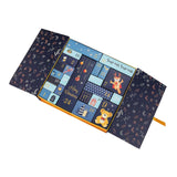 Maxbell 2x Advent Calendar Props 24 Days Decoration for Bookshelf Office Shop Window blue