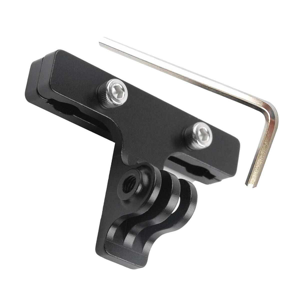 Maxbell Maxbell Bicycle Saddle Rail Camera Mount CNC Holder Aluminum Alloy for Hero Black