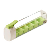 Maxbell Ice Cube Tray Leakproof Reusable Freezer Ice Tray for Cocktail Wine Iced Tea Green