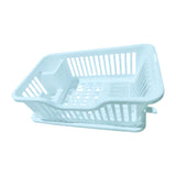 Maxbell Dish Rack Lightweight Versatile Storage Shelf for Dishes for Counter Cabinet Blue