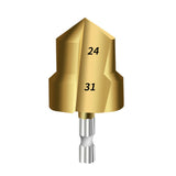 Maxbell Countersunk Drill Bit for Ppr Pipe Repair Sturdy Multifunctional Alloy Steel 24 31
