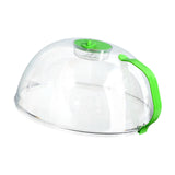 Maxbell Microwave Plate Food Covers Lid with Steam Vent for Trays Heating Food Bowls green