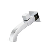 Maxbell Sink Tap Modern Square Wall Mounted Basin Tap for Commercial Bathtub Kitchen plating upper open