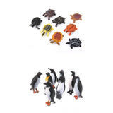 Maxbell 16x Plastic Ocean Animal TurtleTortoise & Penguin Model Figure Kids Party Favors