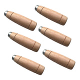 Maxbell Maxbell 6Pcs Kitchen Cutter Grips Comfortable Grip Kitchen Knife Replacement Handles Brown