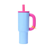 Maxbell Insulated Tumbler Keep Cold Resuable Coffee Cup for Fishing Women Men Picnic Blue