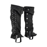 Maxbell 2xPirate Boot Tops Shoes Cover Boot Top Covers for Stage Performance Carnivals Black