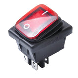 Maxbell 2x4 Pin On-Off Car Boat Lighted Rocker Toggle Switch Waterproof  Red