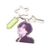 Maxbell Acrylic Keychain Portable Versatile Adorable Keyring for Women Birthday Gift Style D